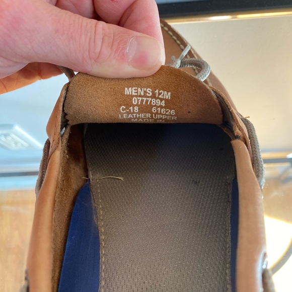 Sperry Top Sider Boat Shoes, Sahara, Size 12 - Picture 3 of 4